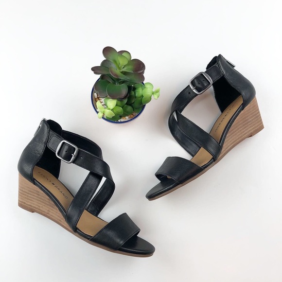 Lucky Brand Shoes - LUCKY BRAND Black Jenley Wedge Size 6